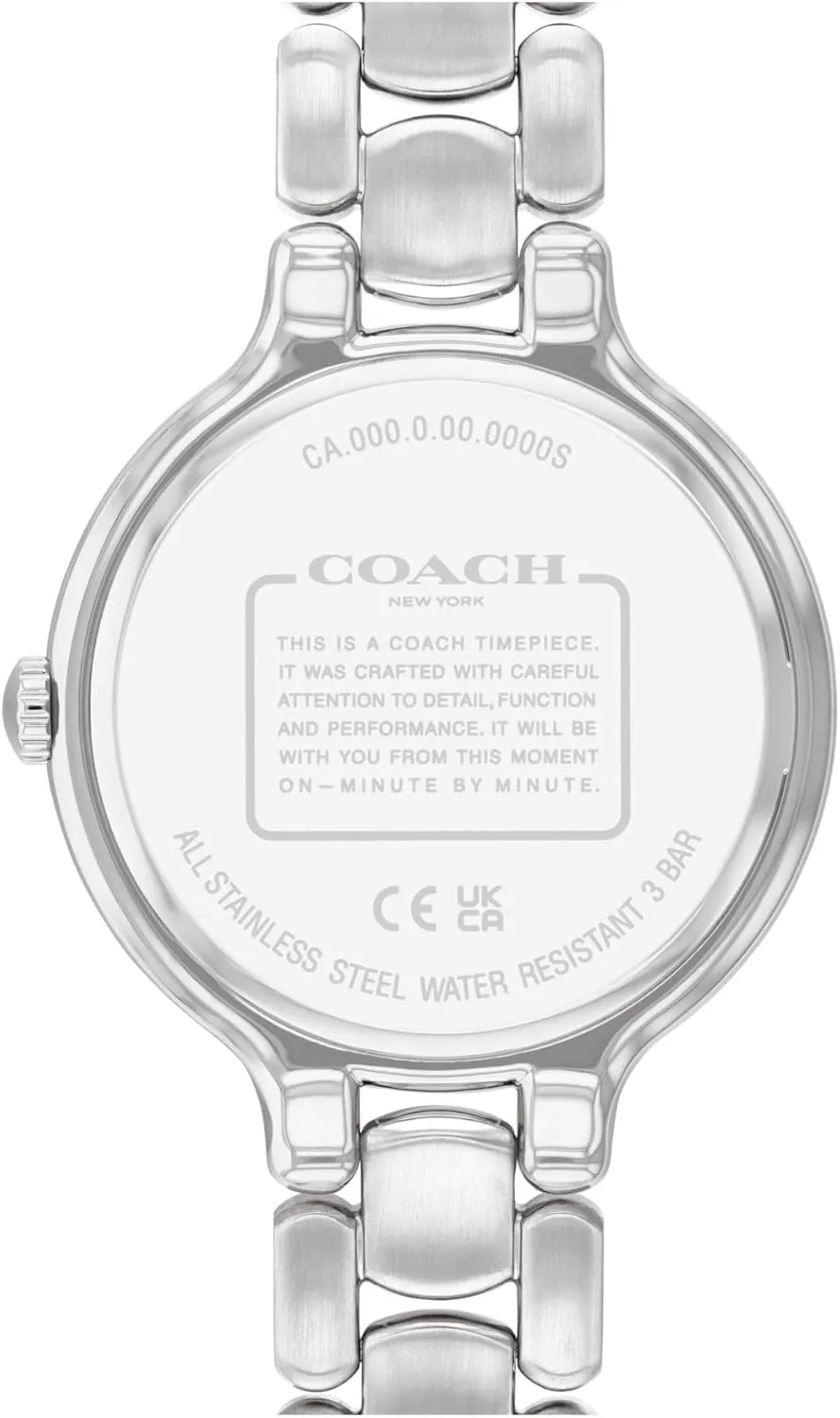 COACH Chelsea Women's 2H Quartz Watch - 36mm Stainless Steel Bracelet - Crystal-Set Bezel with Floral Design - Premium Fashion Timepiece - Gift for Her
