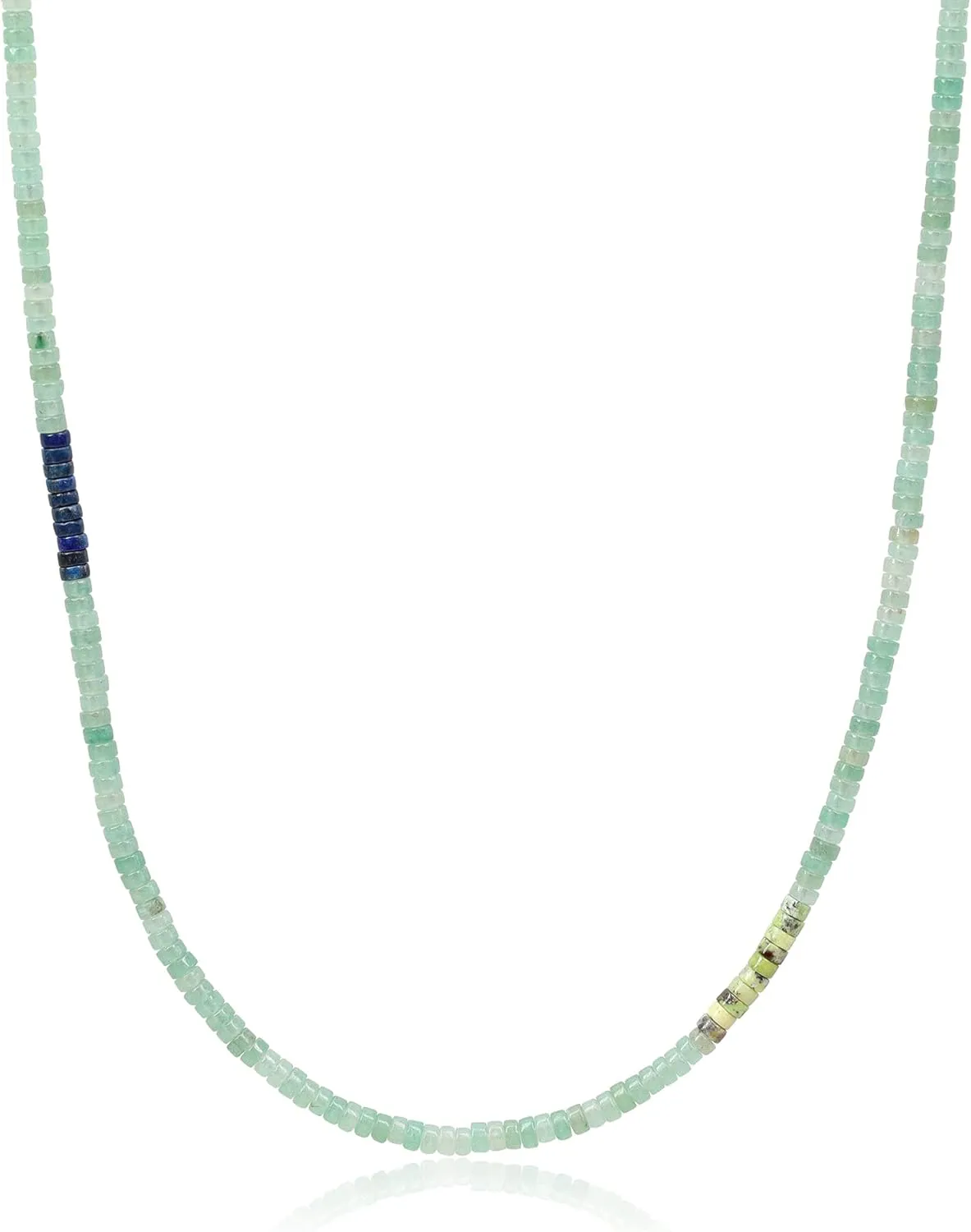 COAI Men's Beaded Necklace, Heishi Crystal Necklace for Men 20-26??