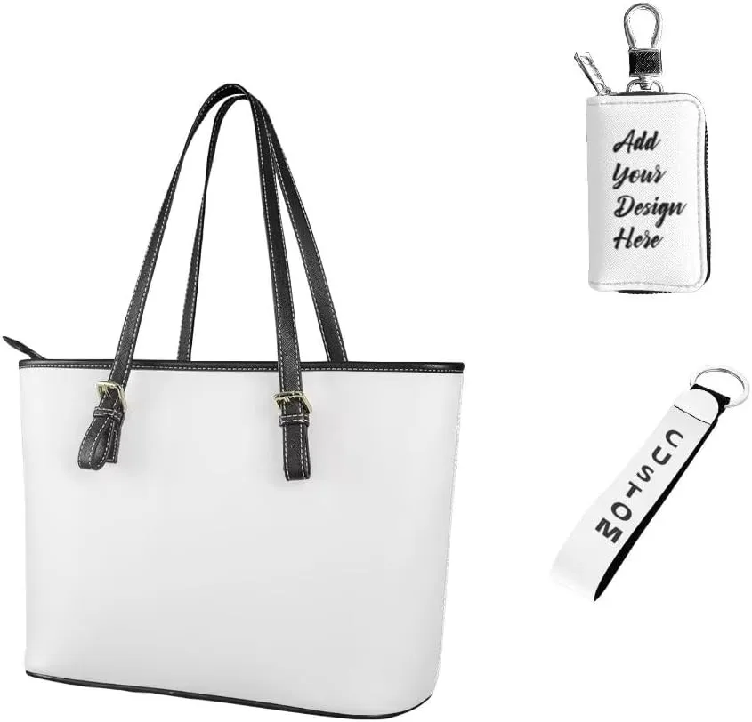 Coldinair Leather Handbags Purse Tote Bag for Women,3PCS Work Bag Shoulder Bag Travel Bags Handbags Set