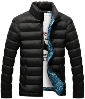 Colygamala Men's Winter Cotton Padded Jacket Sports Quilted Outerwear Coat