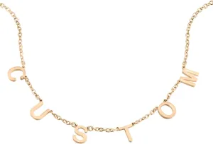 Custom Name Necklace Personalized Necklace With Name Plate Necklace Letter Necklace Gold Silver Rose Customized Initial Jewelry Gift For Women Custom Necklace With Chain Pendant