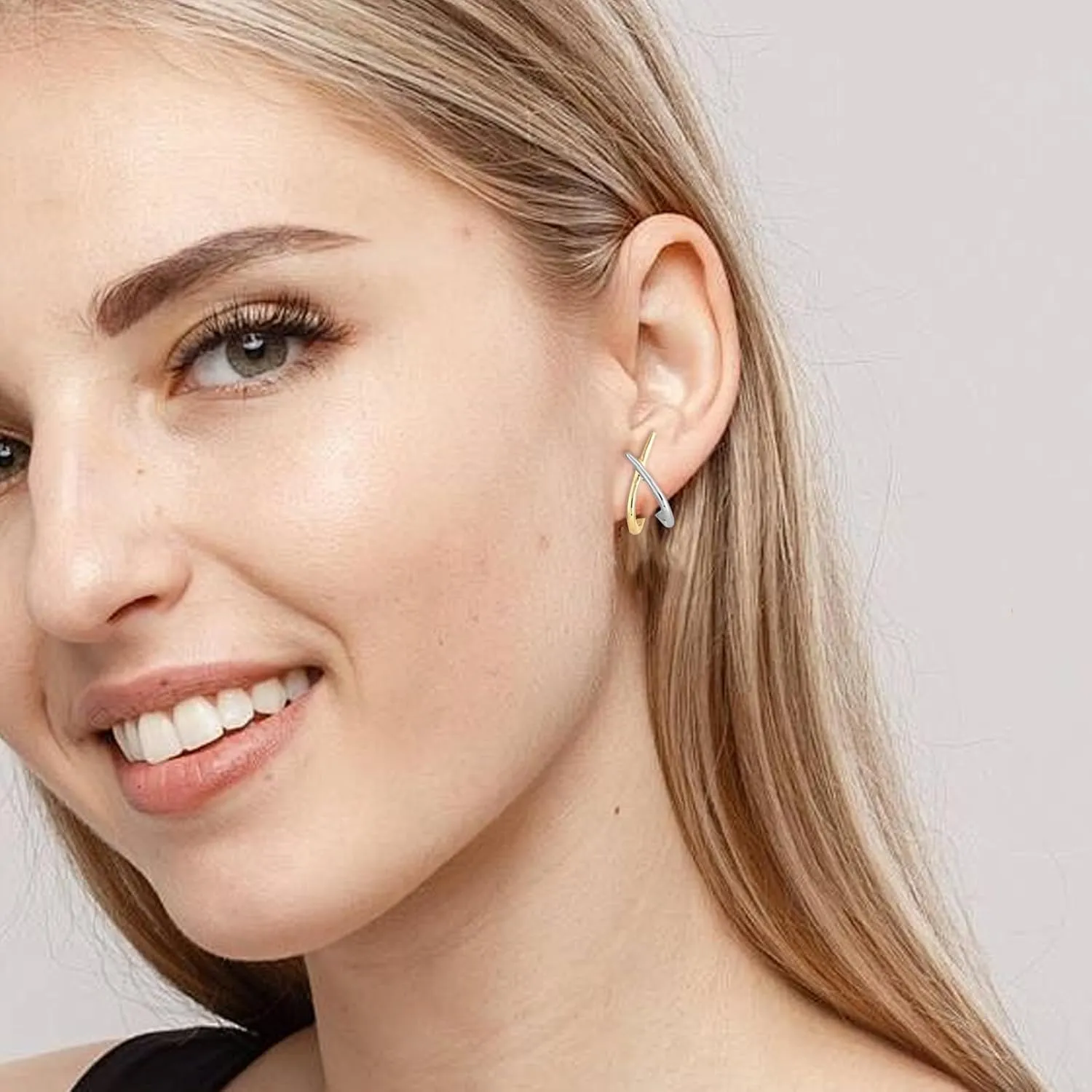 Dainty Gold Stud Earrings - Trendy Minimalist Hypoallergenic Statement Earrings for Women