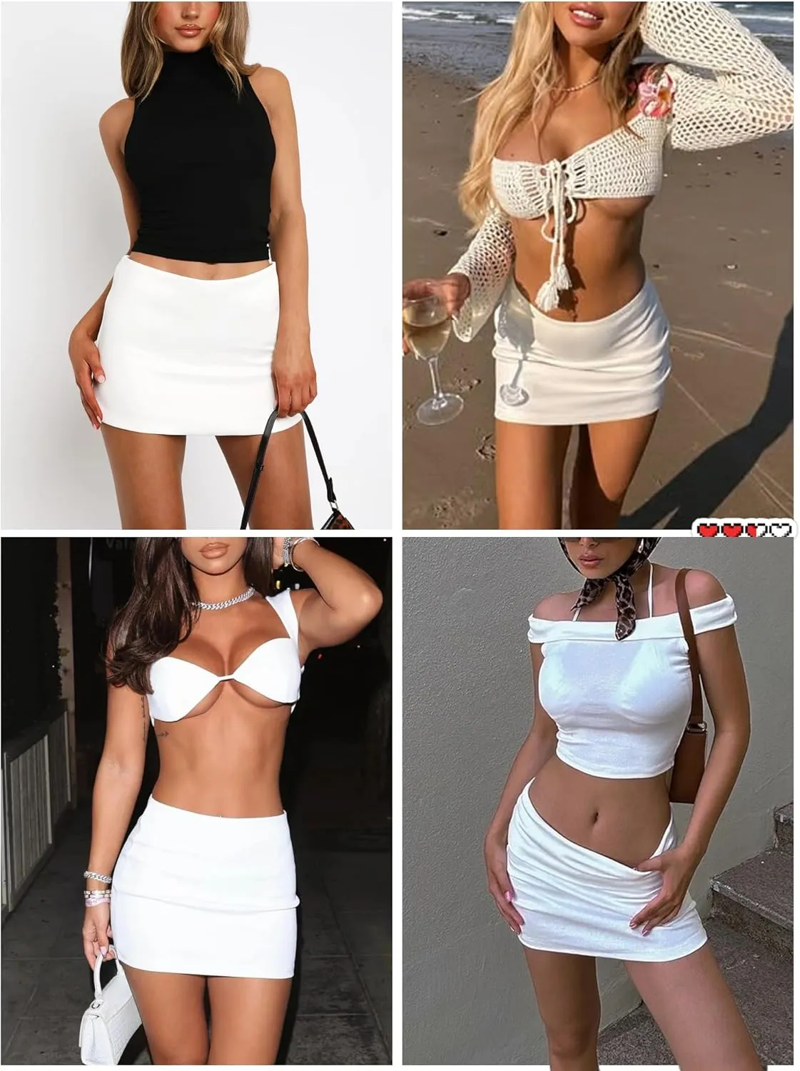 Danysu Stretchy Mini Skorts Mid Waist Skirt with Shorts Side Slit 2025 Sports Daily Going Out Outfits