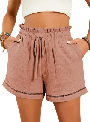 Dokotoo Womens Casual Shorts High Waisted 2025 Fashion Beach Cruise Shorts Cute Comfy Summer Shorts with 2 Pockets S-XL