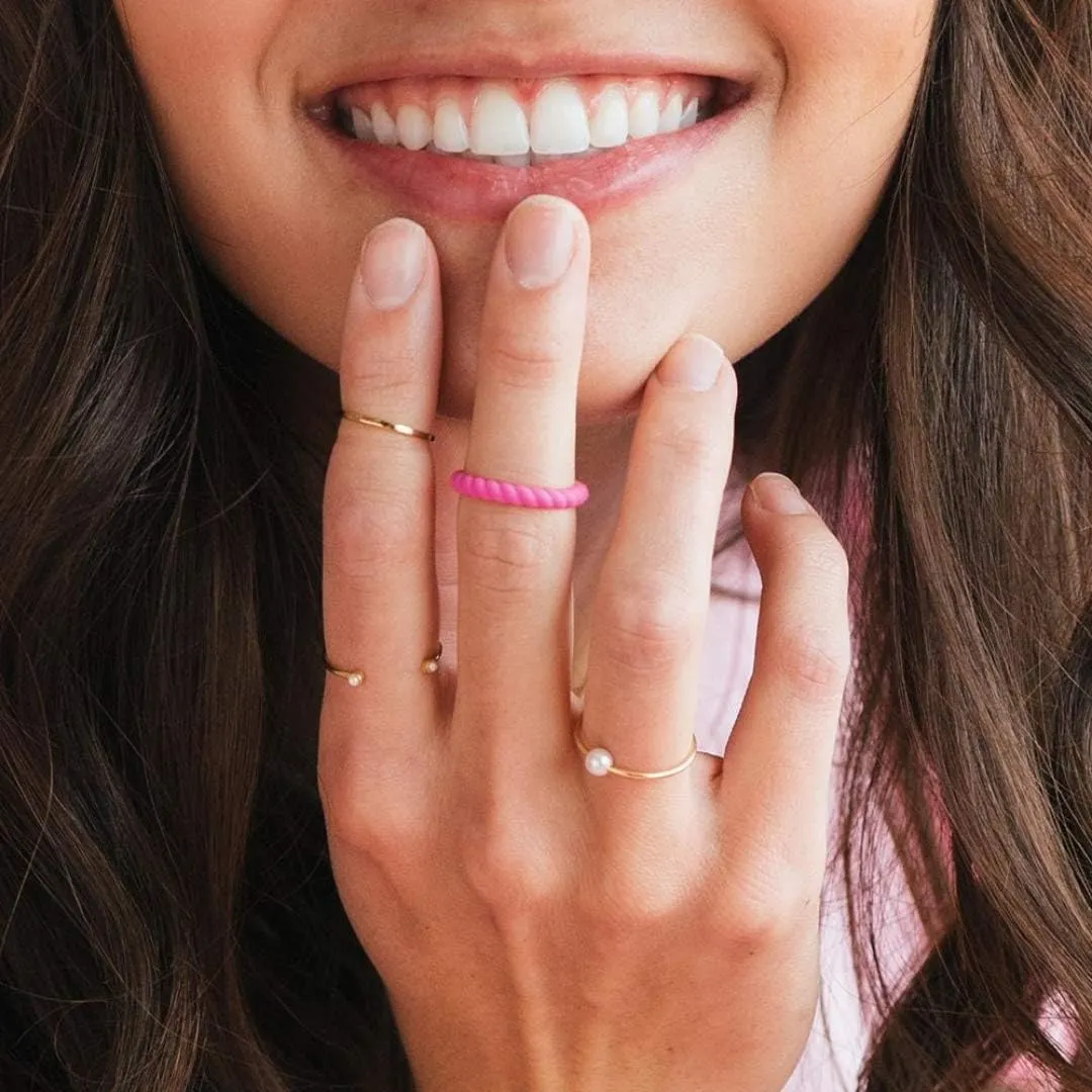 Enso Rings Stackable Silicone Wedding Rings  Multiple Designs for Everyday Wear - Comfortable and Flexible