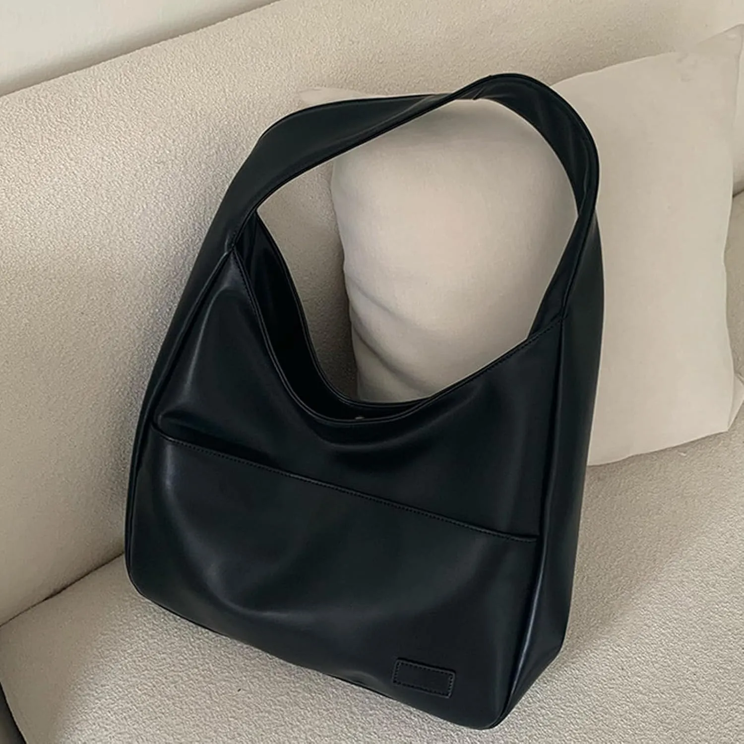 Faux Leather Tote Bag, Shoulder Bag for Women Satchel Handbag Crossbody Soft Women's Hobo Handbags