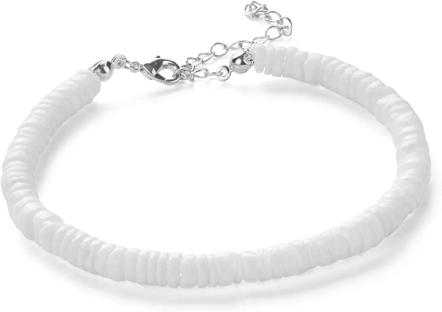 Fesciory Puka Shell Anklet for Women Summer Natural Cowrie Adjustable Ankle Bracelet, Handmade Boho Hawaiian Beach Seashell Jewelry