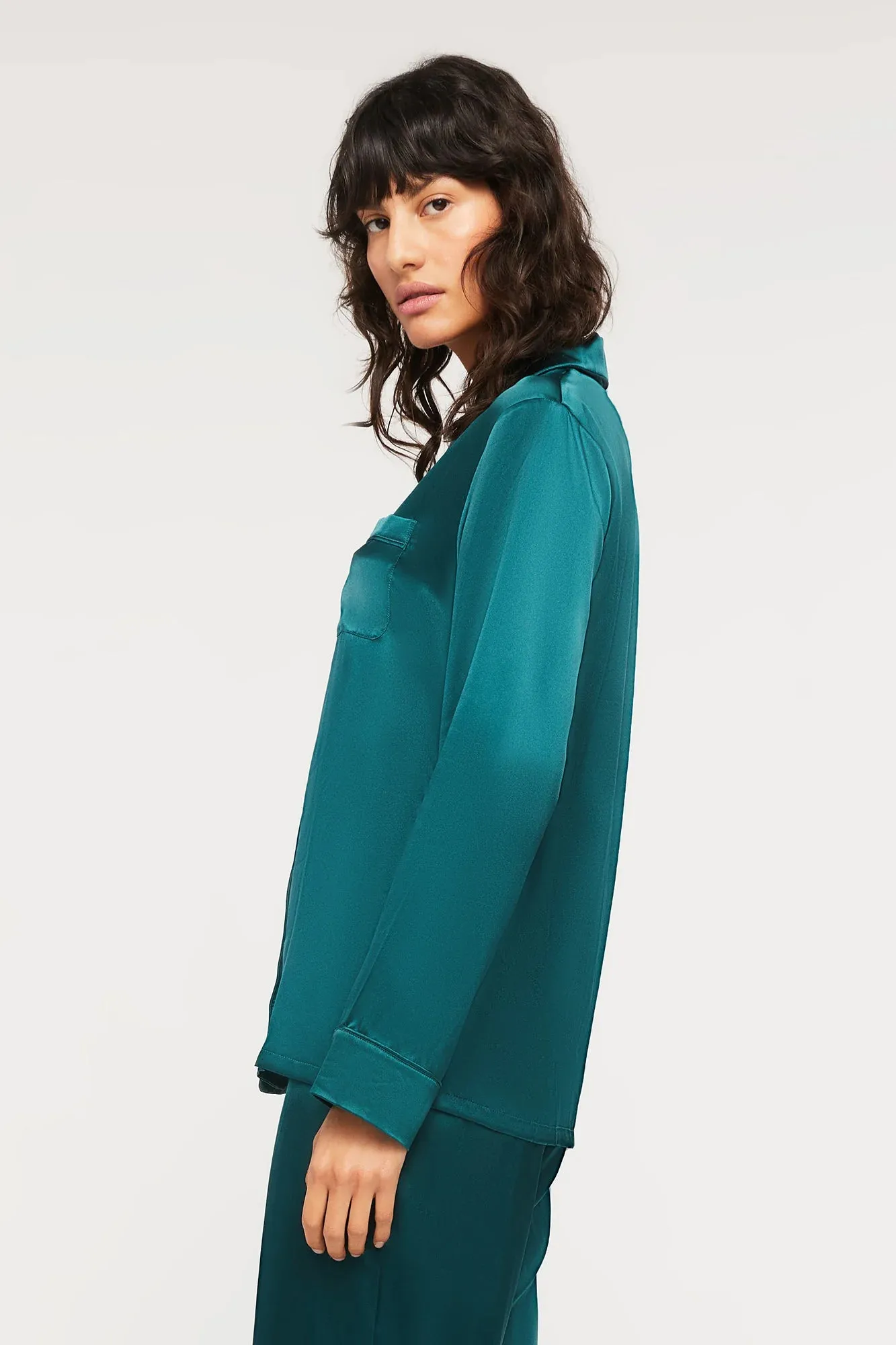 Fine Finishes Silk Pyjama Emerald