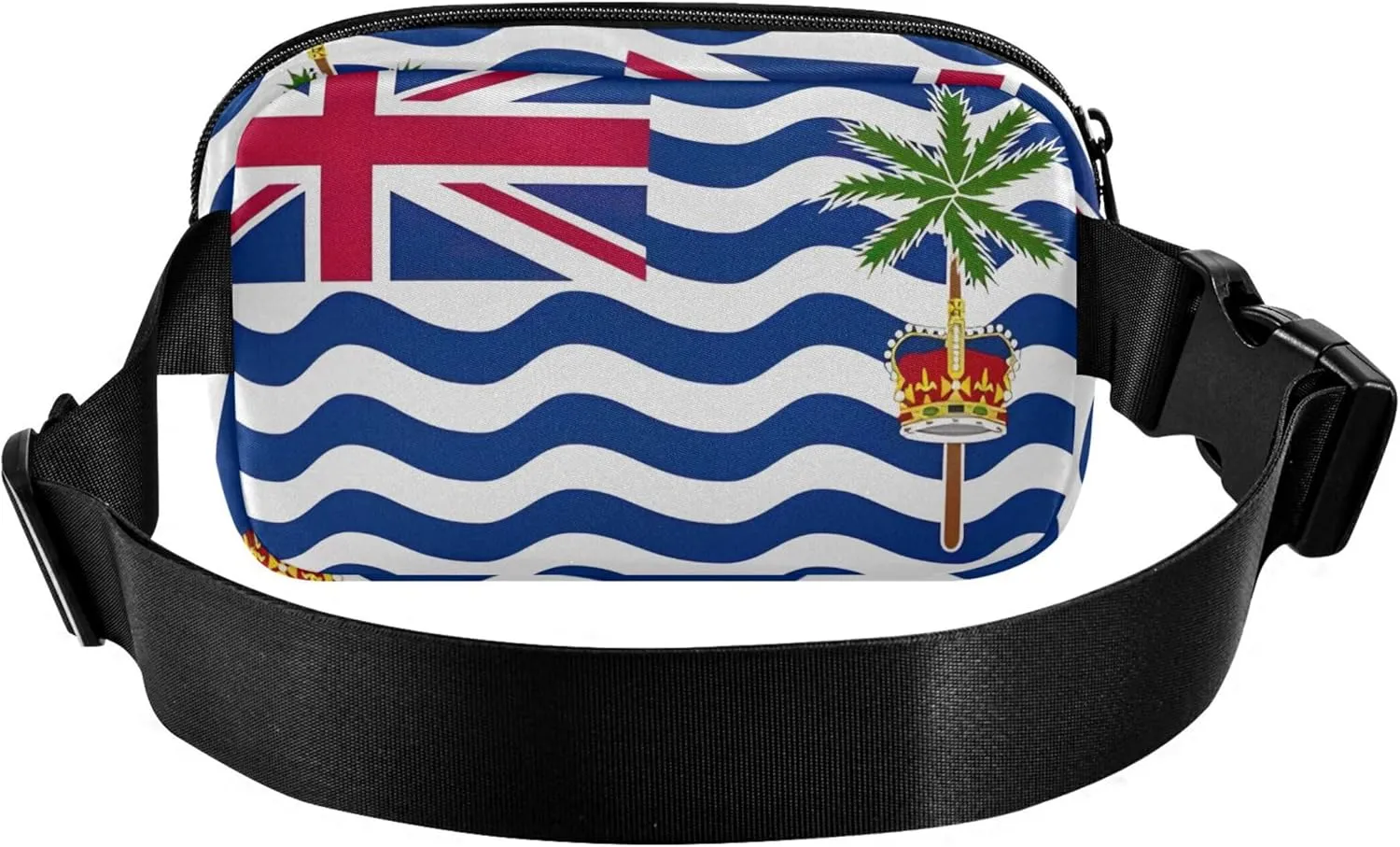 Flag British Indian Ocean Territory Women Fanny Packs Funny Everywhere Belt Bag Waterproof Waist Pouch for Women