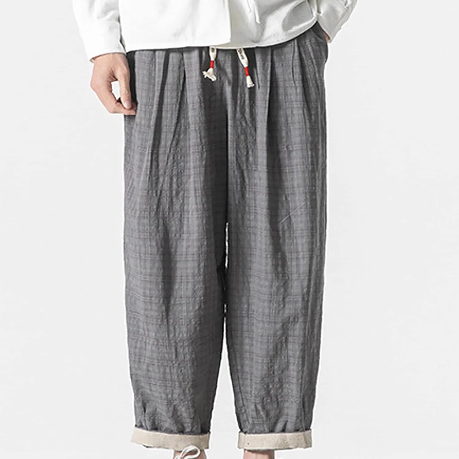 FZVYD Camouflage Pants Mens Casual Elastic Drawstring Cargo Pants Lightweight Relaxed Fit Cotton Workout Sweatpants 2023