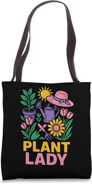 Gardening Plant Lady Vintage Women's Floral Tote Bag