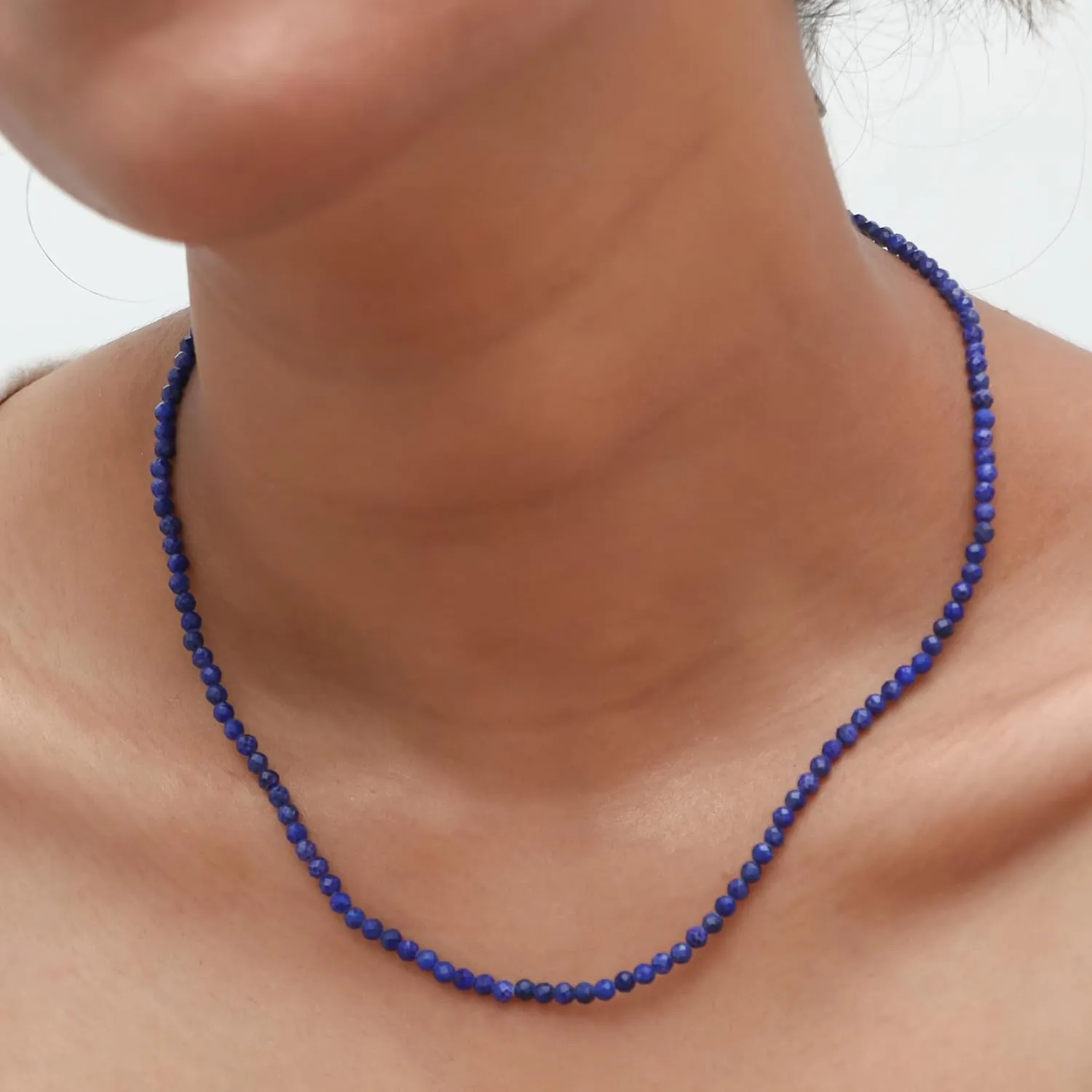 Gempires Natural Green Peridot Beaded Necklace August Birthstone Handmade Jewelry Hypoallergenic 20 Inch Gold Plated Gemstone Crystal Minimalist Necklaces
