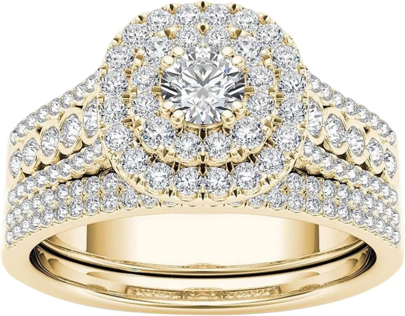 Girls Mood Rings Ages 5-7 Gold Midi Rings for Women Zircon Gold-Plated Ring Rings Couple Inlaid Classic Jewelry Rings Midi Rings Silver (H, 6)