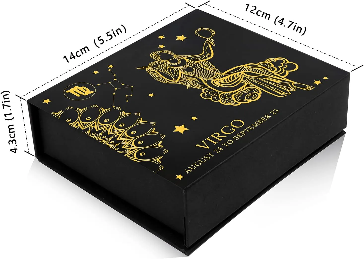 GolbalJew 12 Zodiac Signs Crystals and Healing Stones Gifts for Women Natural Crystal Jewelry Healing Crystal Zodiac Sign Stones with Crystal Bracelet The Astrology Birthstone with Horoscope Box Set