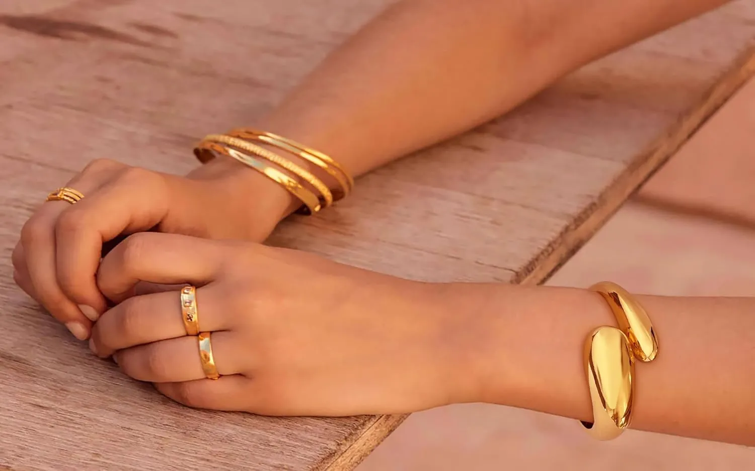 Gold Open Cuff Bracelet Opening Wide Wrist Cuff Bracelet Wide Gold Bangle Bracelet Open Bangles