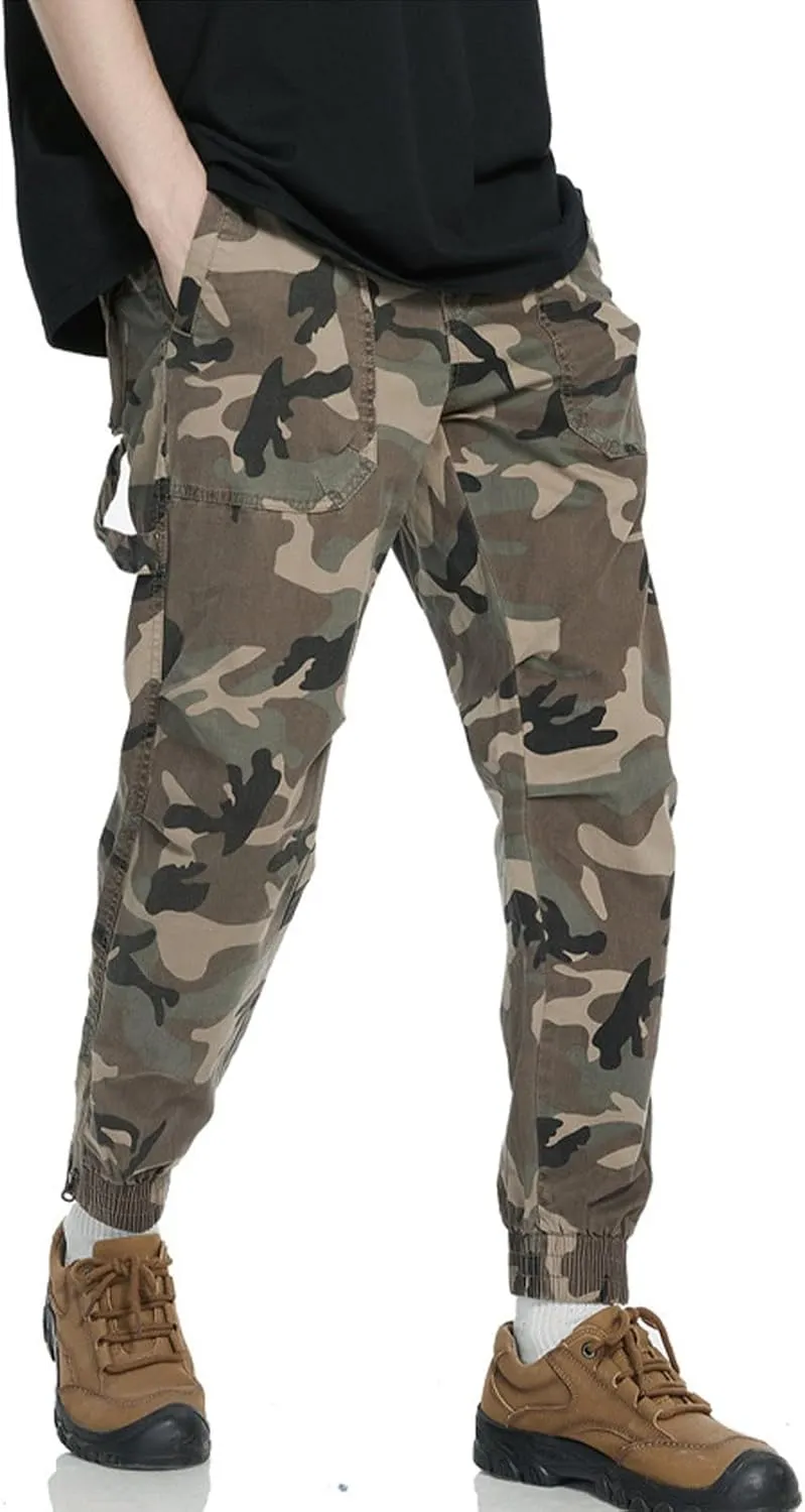 Golf Pants Men Stretch Relaxed Fit Casual Sweatpants Classic Tactical Pants Multi Pockets Twill Sport Hiking Pants