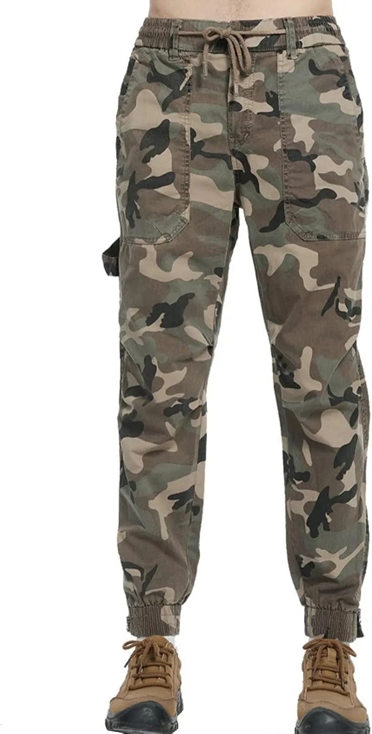 Golf Pants Men Stretch Relaxed Fit Casual Sweatpants Classic Tactical Pants Multi Pockets Twill Sport Hiking Pants
