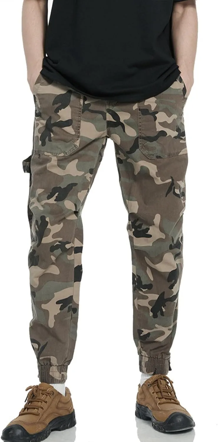 Golf Pants Men Stretch Relaxed Fit Casual Sweatpants Classic Tactical Pants Multi Pockets Twill Sport Hiking Pants