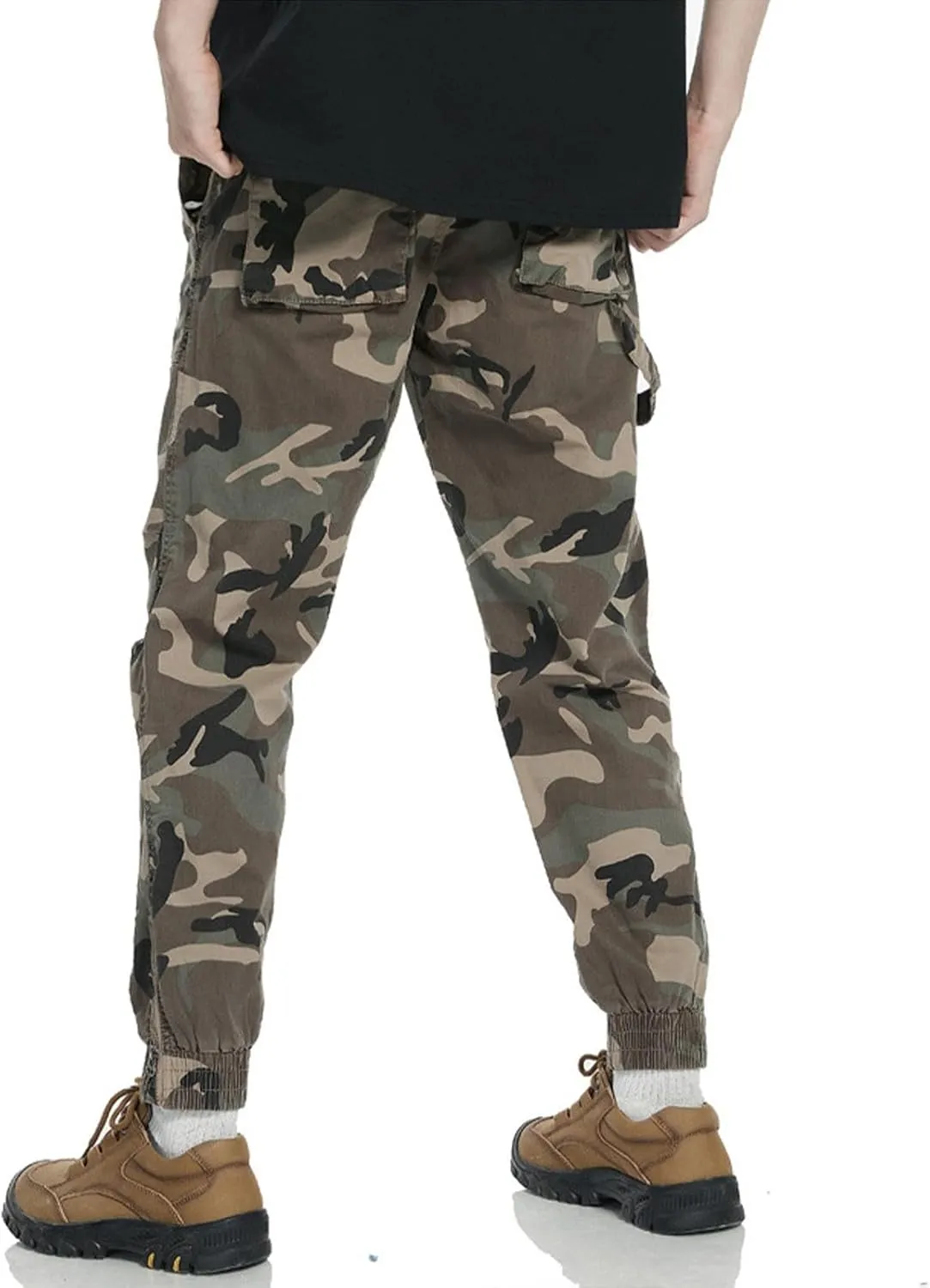 Golf Pants Men Stretch Relaxed Fit Casual Sweatpants Classic Tactical Pants Multi Pockets Twill Sport Hiking Pants