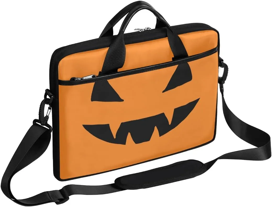 Halloween Party Classic Style Laptop Shoulder Bag Tablet Computer Notebook Sleeve Messenger Bags Carrying Case with Strap Briefcase Tote for 14 15 in Laptops