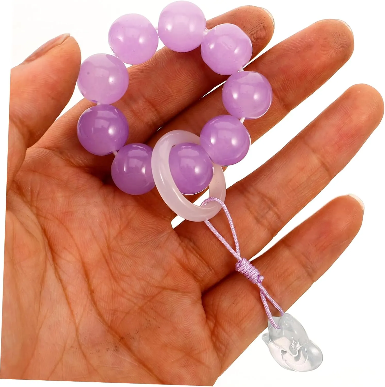 Hand twist bracelet ring rosary women's rosary prayer jewelry prayer jewelry glass