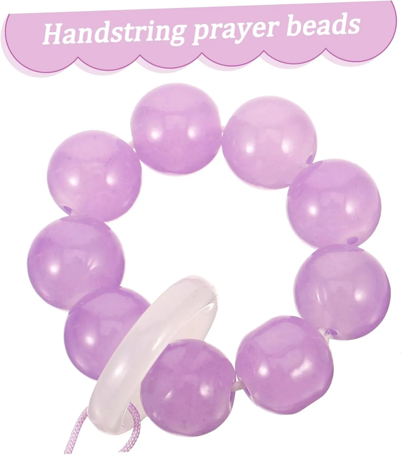 Hand twist bracelet ring rosary women's rosary prayer jewelry prayer jewelry glass