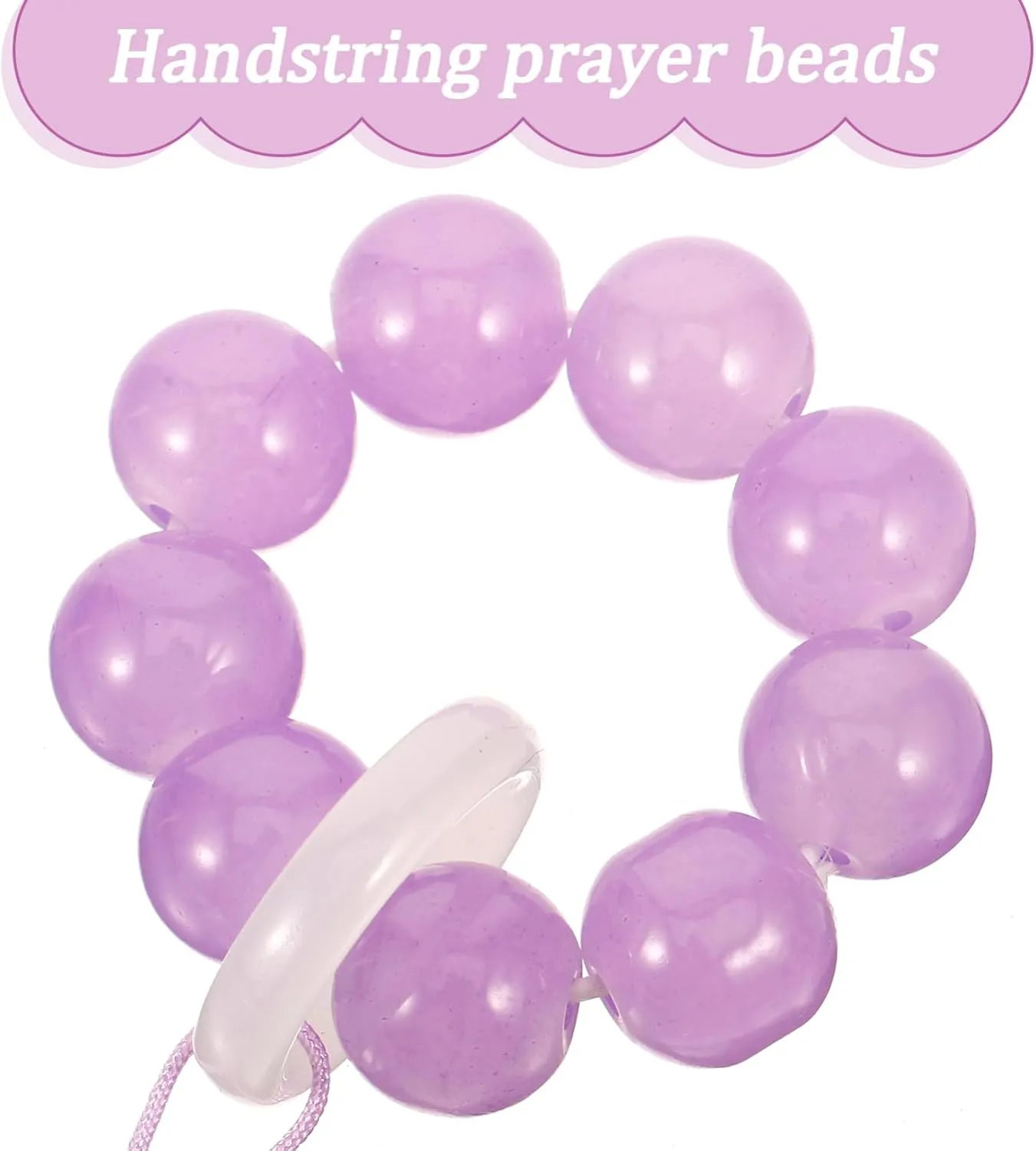 Hand twist bracelet ring rosary women's rosary prayer jewelry prayer jewelry glass