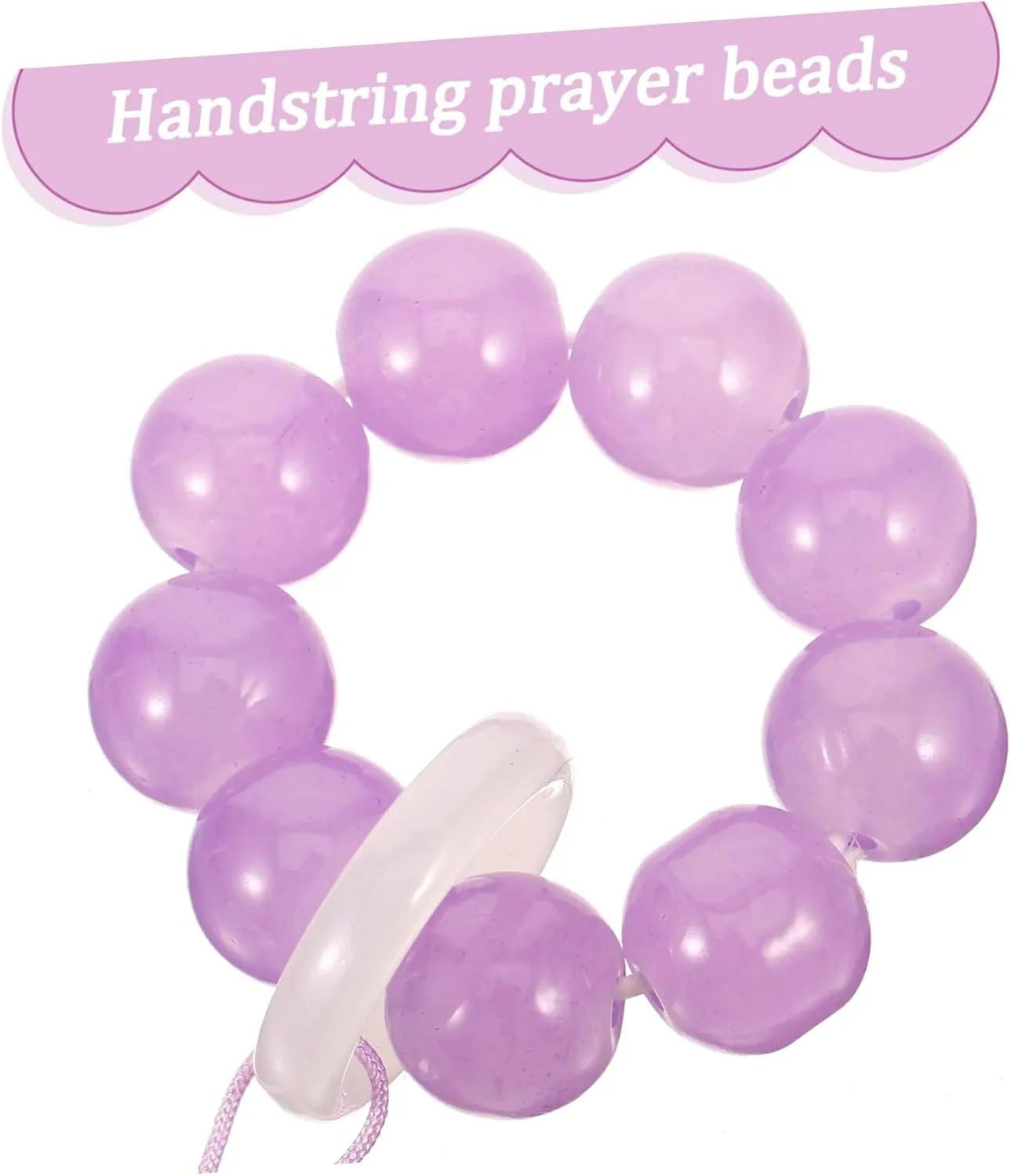 Hand twist bracelet ring rosary women's rosary prayer jewelry prayer jewelry glass