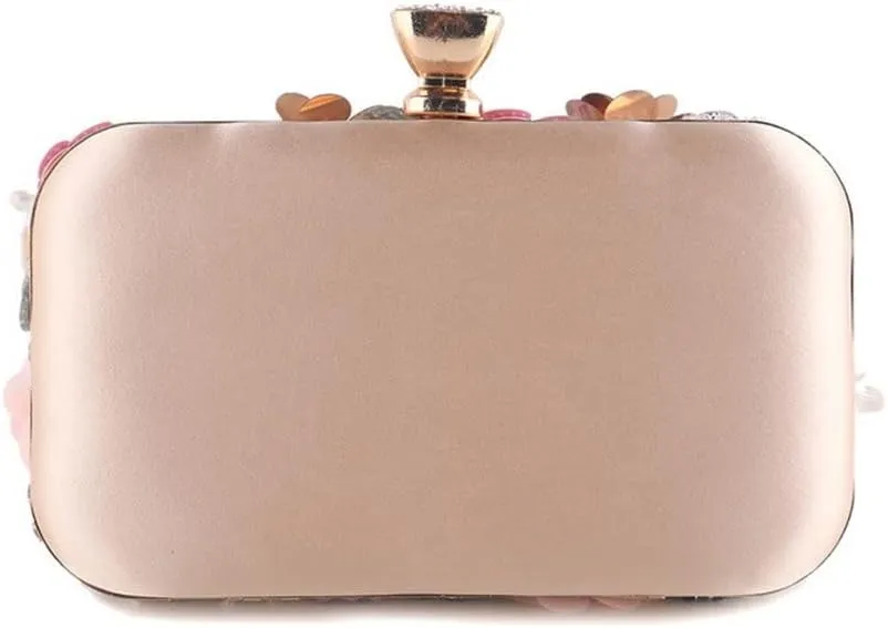 Handbags Women Flower Clutch Evening Bags Wedding Purses Bridal Handbags Party Dinner Bag Rhinestones(E)