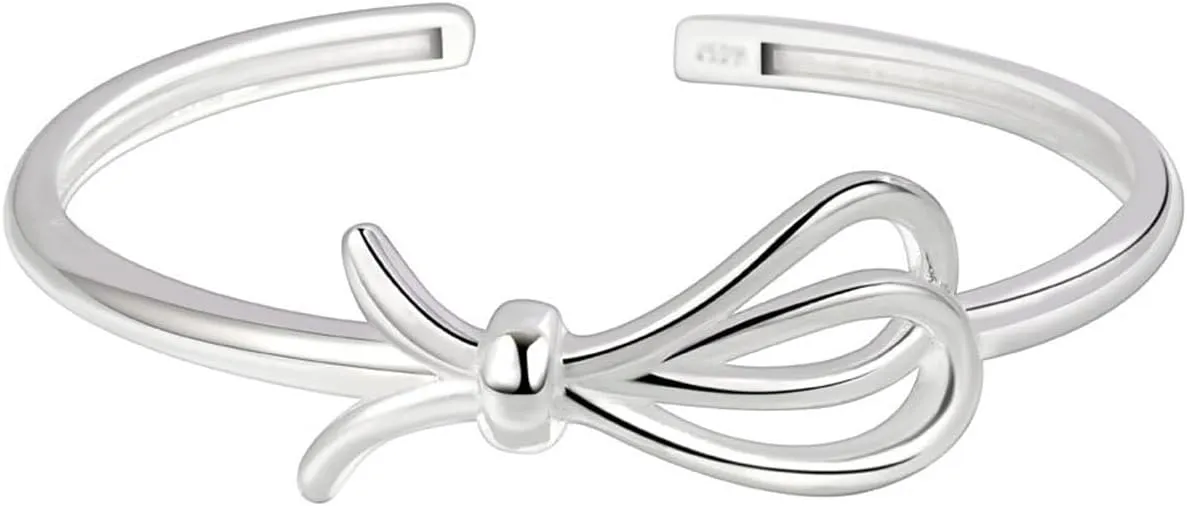 Handmade Bracelets 925 Sterling Silver Cuff Bangle Bracelets Fashion Simple Open Adjustable Bangles for Women