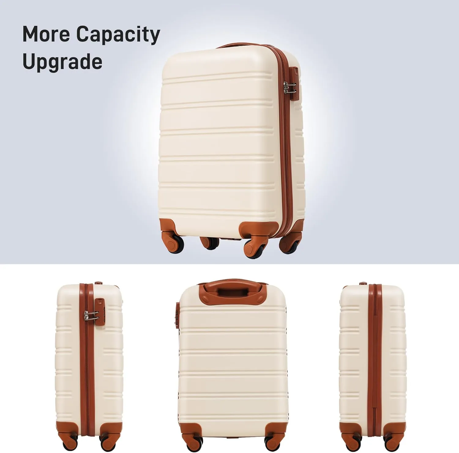 Hardshell Luggage Sets 20inches   Bag Spinner Suitcase with TSA Lock Lightweight