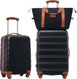 Hardshell Luggage Sets 2Pcs   bag Spinner Suitcase with TSA Lock Lightweight 20"   24"