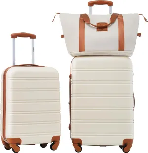 Hardshell Luggage Sets 2Pcs   Bag Spinner Suitcase with TSA Lock Lightweight 20"   24"