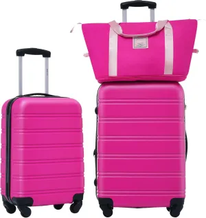 Hardshell Luggage Sets 2Pcs   bag Spinner Suitcase with TSA Lock Lightweight 20"   24"