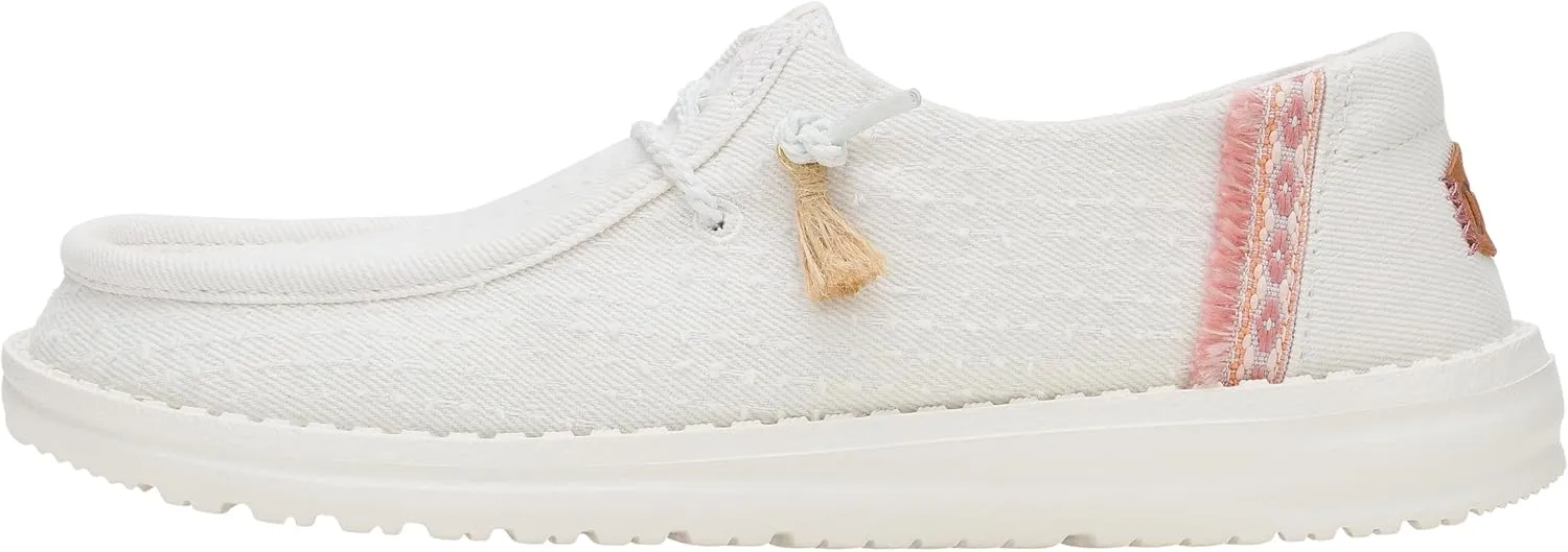HEYDUDE Wendy Perf Canvas, Women??s Shoes, Women??s Slip-on Loafers, Comfortable & Light-Weight