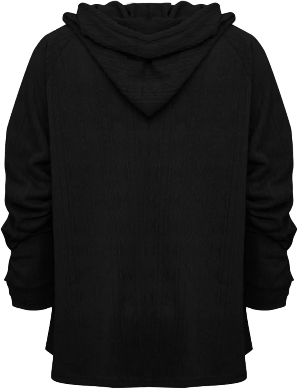 HGps8w Oversized Hoodies for Women Solid Color Casual Drawstring Pullover Sweatshirts Basic Hooded Tops 2025 Fall Fashion
