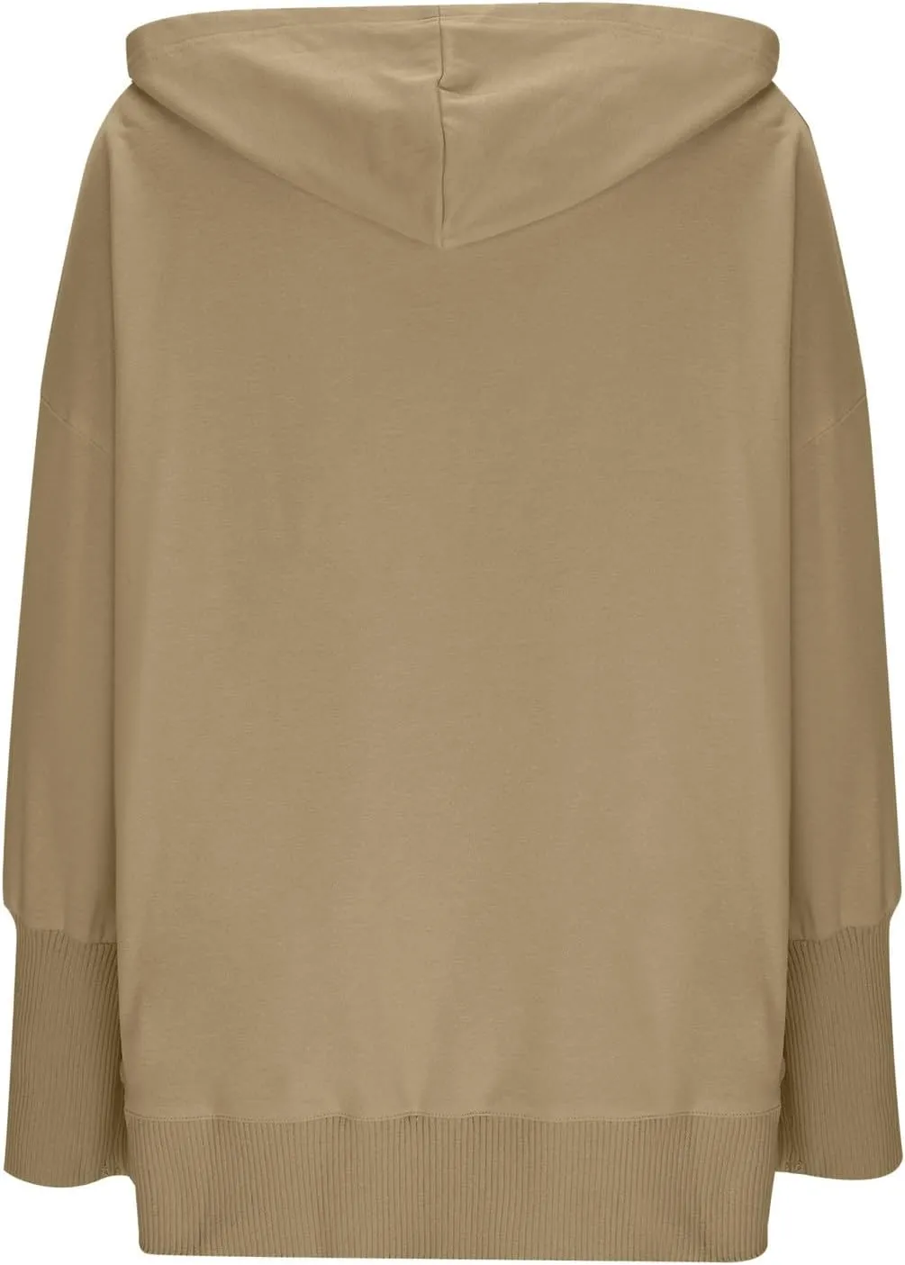 HGps8w Women's Half Button Oversized Hoodies, Casual Long Sleeve Loose Pullover Hooded Sweatshirt Trendy Tunic Blouses