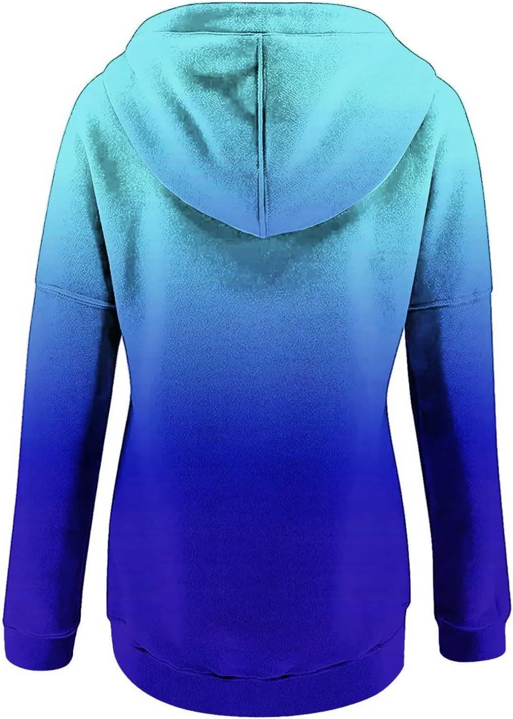 hlysgo Womens Fall Fashion 2024 Hoodies Casual Oversized Sweatshirt Long Sleeve 1/4 Button Up Pullover Gradient Hoodie