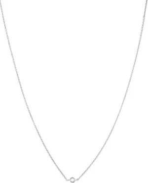 Honeycat Solo Tiny Crystal Bezel Necklace in Gold, Rose Gold, or Silver | Minimalist, Delicate Jewelry