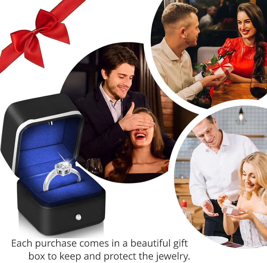 IGI Certified 0.5 to 4 Carat E-F VS Clarity Lab Grown Diamond Ring - Engagement & Wedding Rings for Women Solid 14k Gold Platinum Silver Jewelry Anniversary Birthday Gifts for Her
