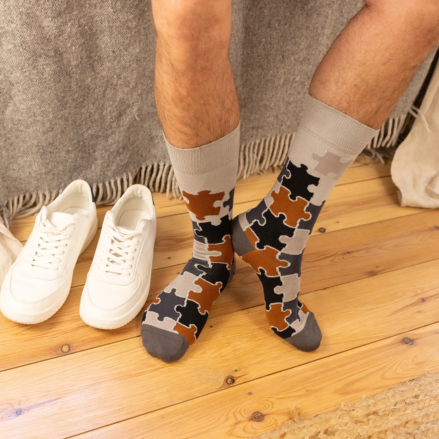 Jigsaw Men's Socks - Grey