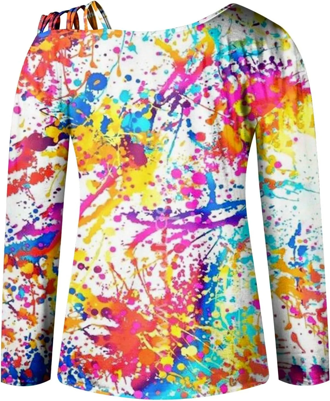 JJHAEVDY Oversized Sweatshirt for Women Printing Off Shoulder Long Shirts Long Sleeve Flat Neck Outfits Comfy Sweatshirts