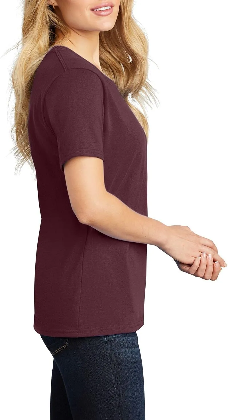 JustBlanks Womens 100% Cotton Tee Shirt Short Slevees Regular Fit Casual Core Cotton Tees for Women