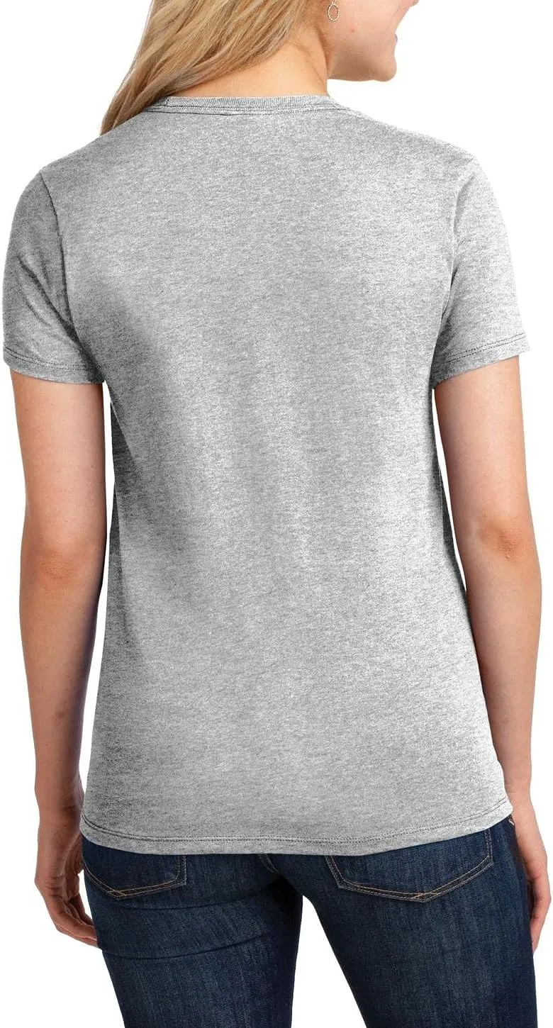 JustBlanks Womens 100% Cotton Tee Shirt Short Slevees Regular Fit Casual Core Cotton Tees for Women