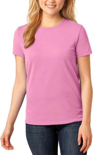 JustBlanks Womens 100% Cotton Tee Shirt Short Slevees Regular Fit Casual Core Cotton Tees for Women
