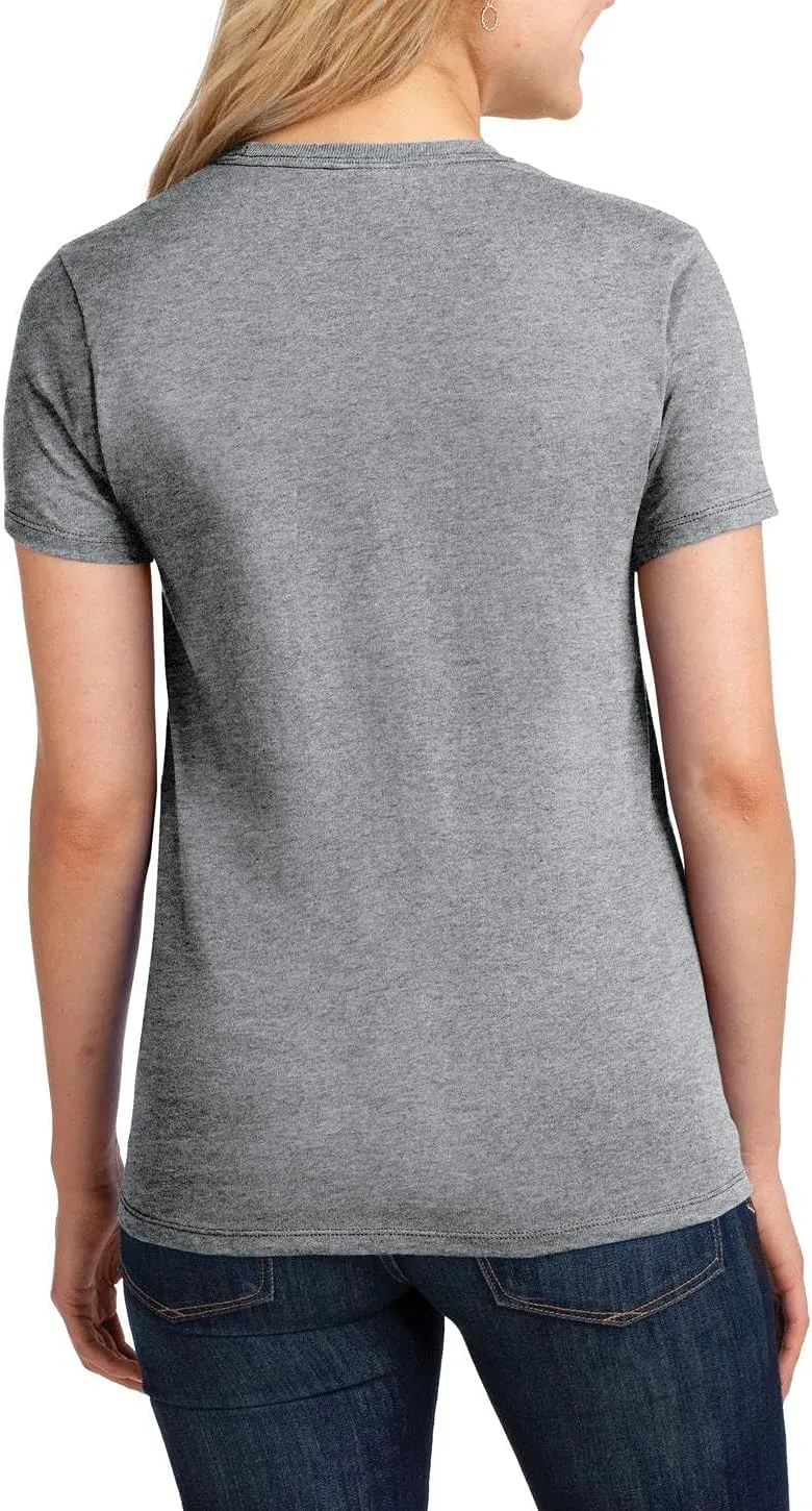 JustBlanks Womens 100% Cotton Tee Shirt Short Slevees Regular Fit Casual Core Cotton Tees for Women