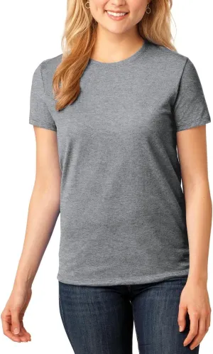 JustBlanks Womens 100% Cotton Tee Shirt Short Slevees Regular Fit Casual Core Cotton Tees for Women