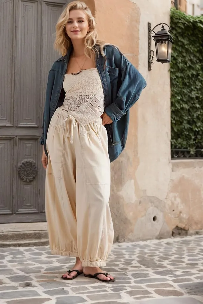 Kedera Women Mid Rise Barrel Jeans Loose Baggy Vintage Wide Leg Elastic Denim Pants Fashion Boyfriend Jeans
