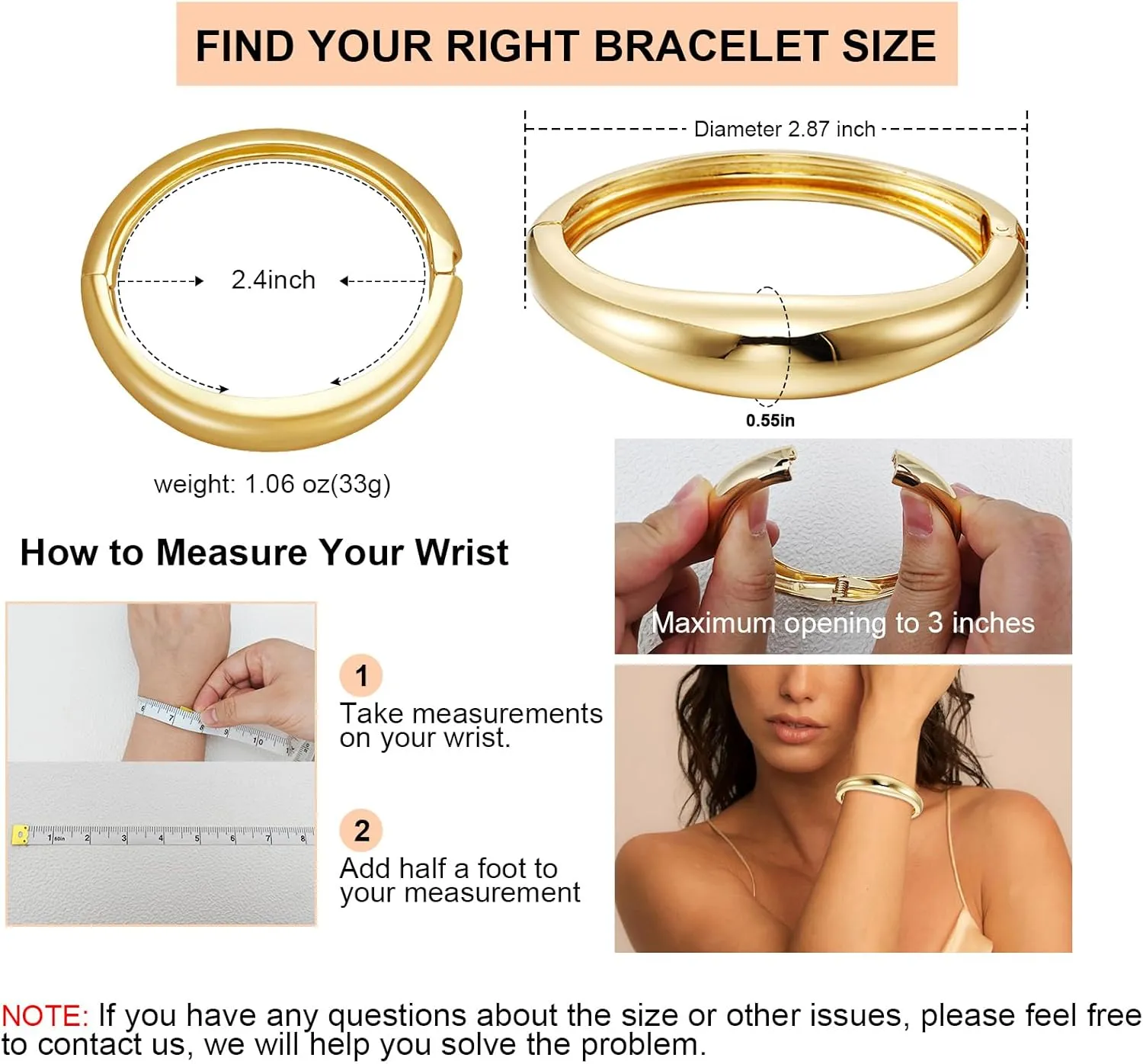 KOLODOGO Chunky Cuff Bangle Bracelets for Women Irregular Hinged Arm Cuff Open Hammered Wide Bracelet as Jewelry Gift
