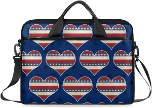 Laptop Shoulder Bag Independence Day Classic Style Tablet Computer Notebook Sleeve Messenger Bags Carrying Case with Strap Briefcase Tote for 14 15 in Laptops